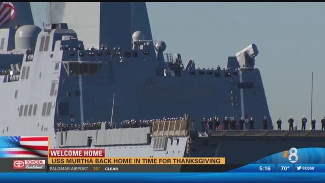 USS Murtha returns to San Diego in time for Thanksgiving | cbs8.com