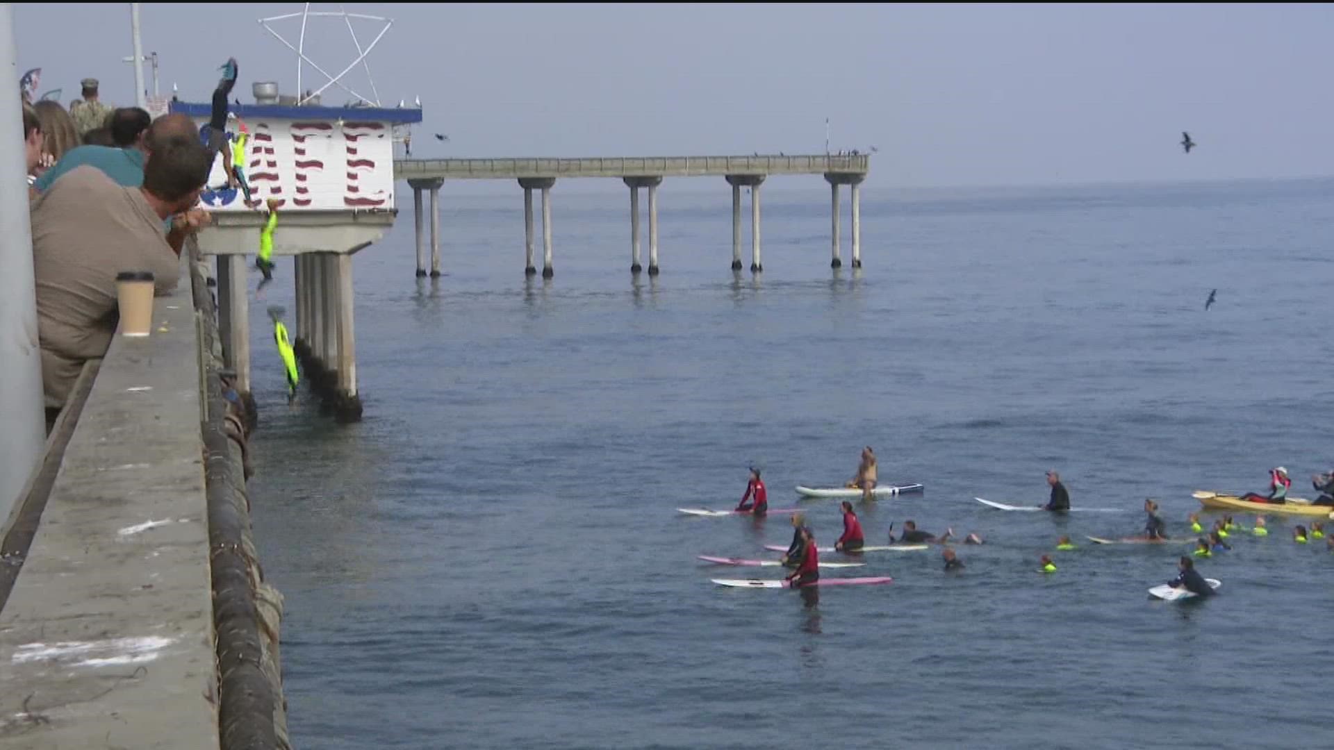 Over the past 25 years, the San Diego Lifeguard Service has successfully managed over 28,000 Junior Lifeguards jumping into the water off the Ocean Beach Pier.