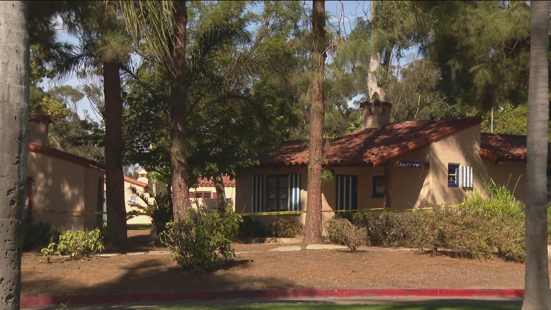 The Metro Arson Strike Team was called in to investigate object found at the top of a flagpole outside the building.