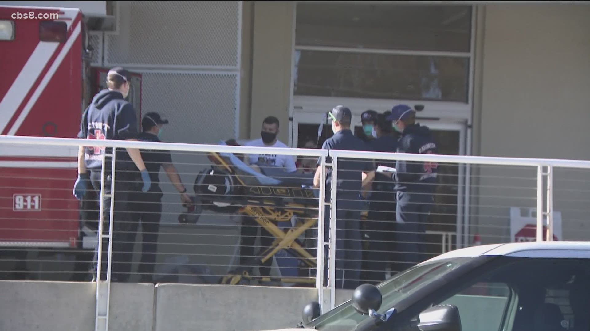 Four were people were injured. Three were treated by UCSD.