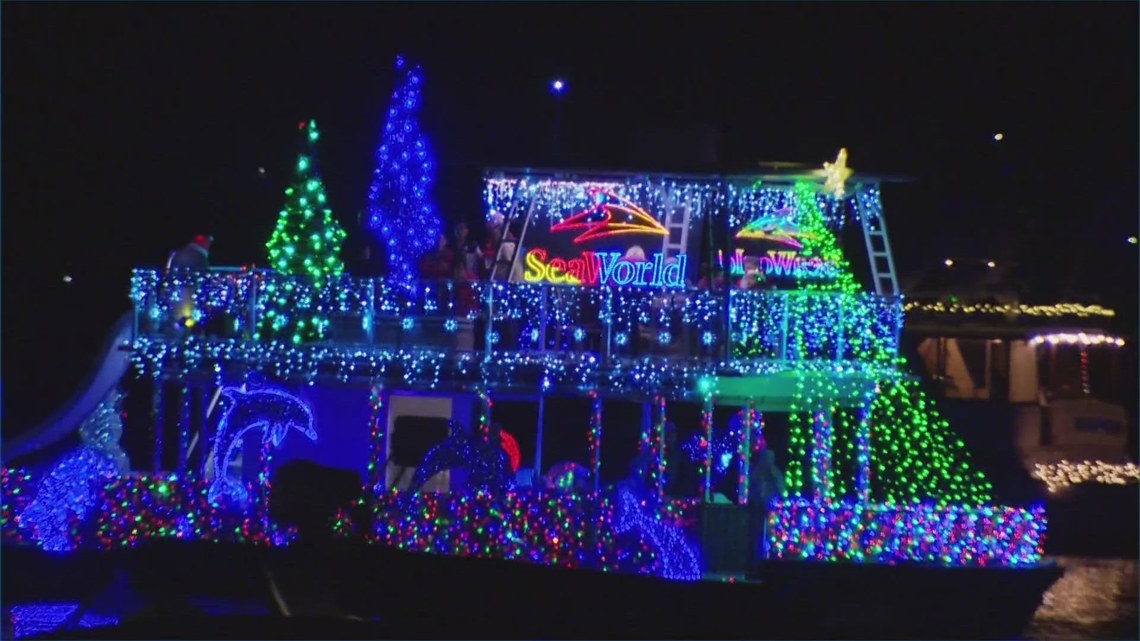 Mission Bay's iconic Boat Parade of Lights lights up the bay