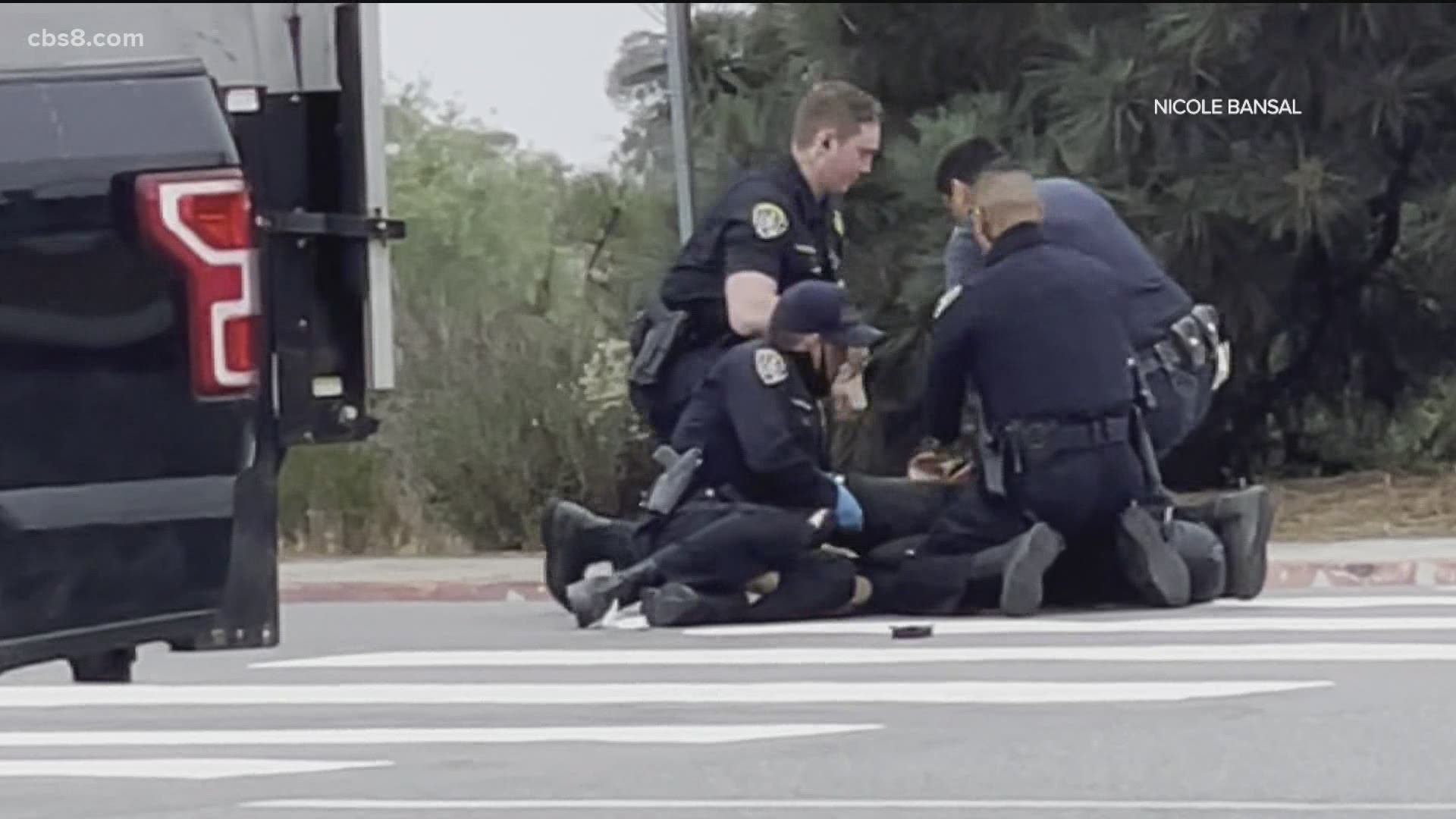 Video of the officers' efforts to detain the man, who is reportedly experiencing homelessness, prompted a call for accountability from the local branch of the NAACP.