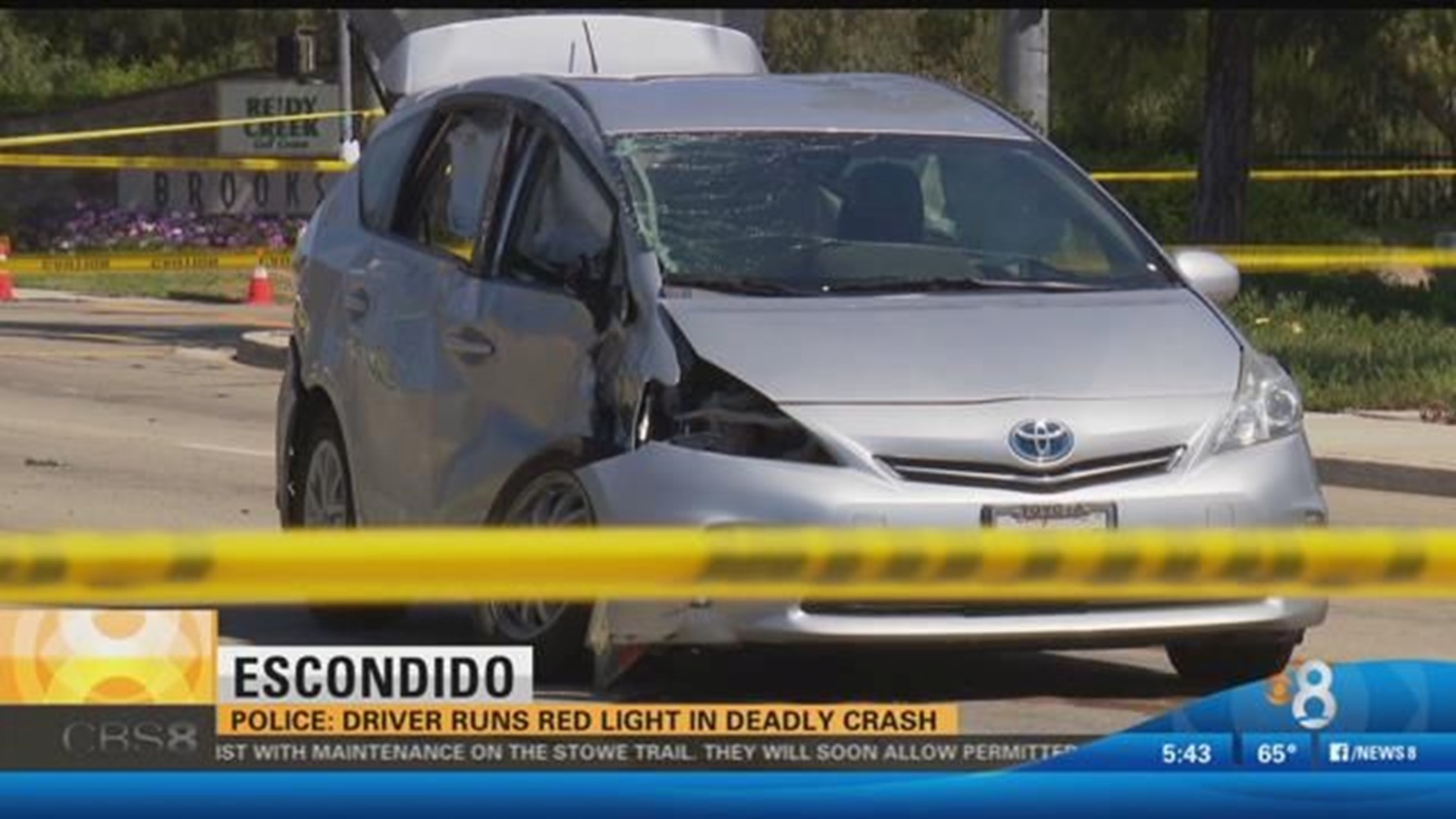 Motorcyclist killed in Escondido crash