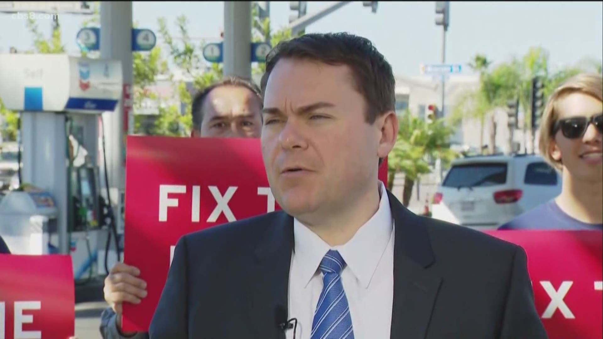 Congressional candidate Carl DeMaio is pointing a finger at Gov. Gavin Newsom.