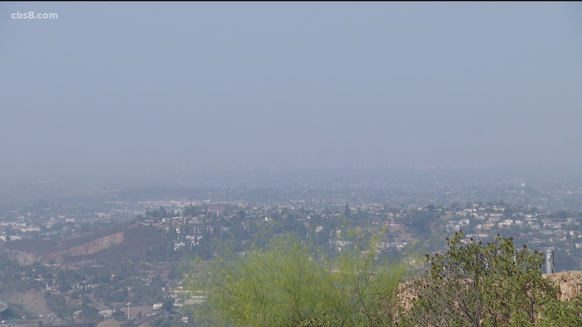 Wildfires burning in California and Oregon are impacting the air quality in San Diego County.