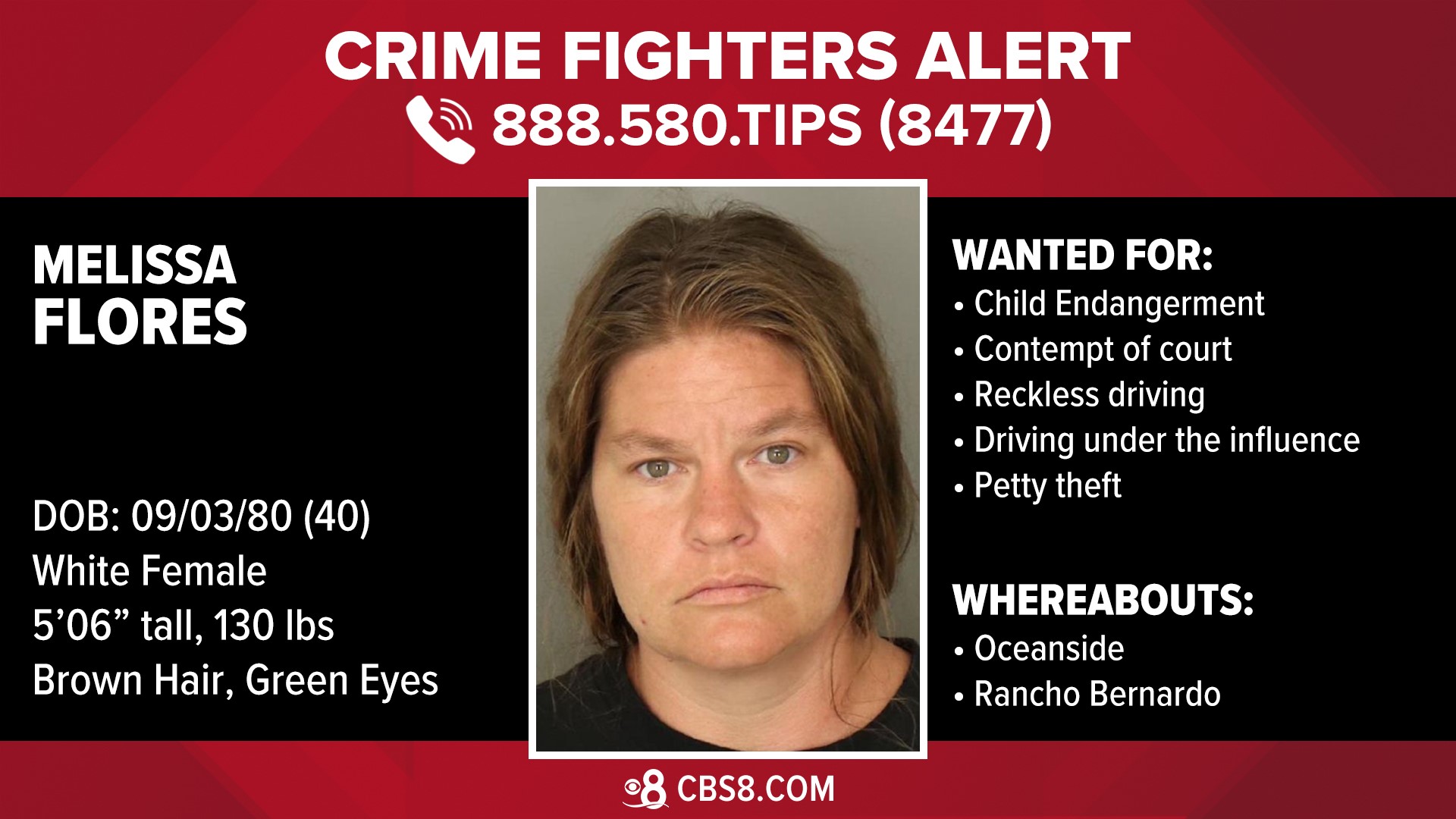 Melissa Flores AKAMelissa Starnesmanhunt