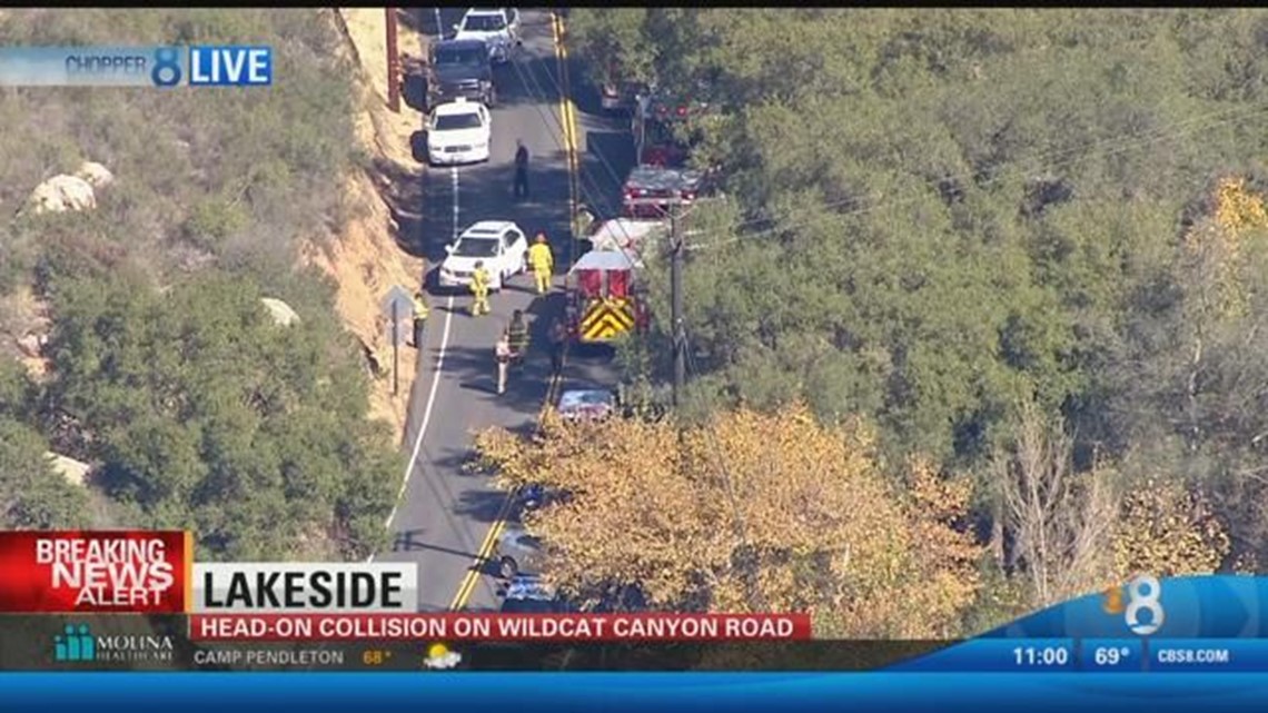 Two injured in headoncrash on Wildcat Canyon Road
