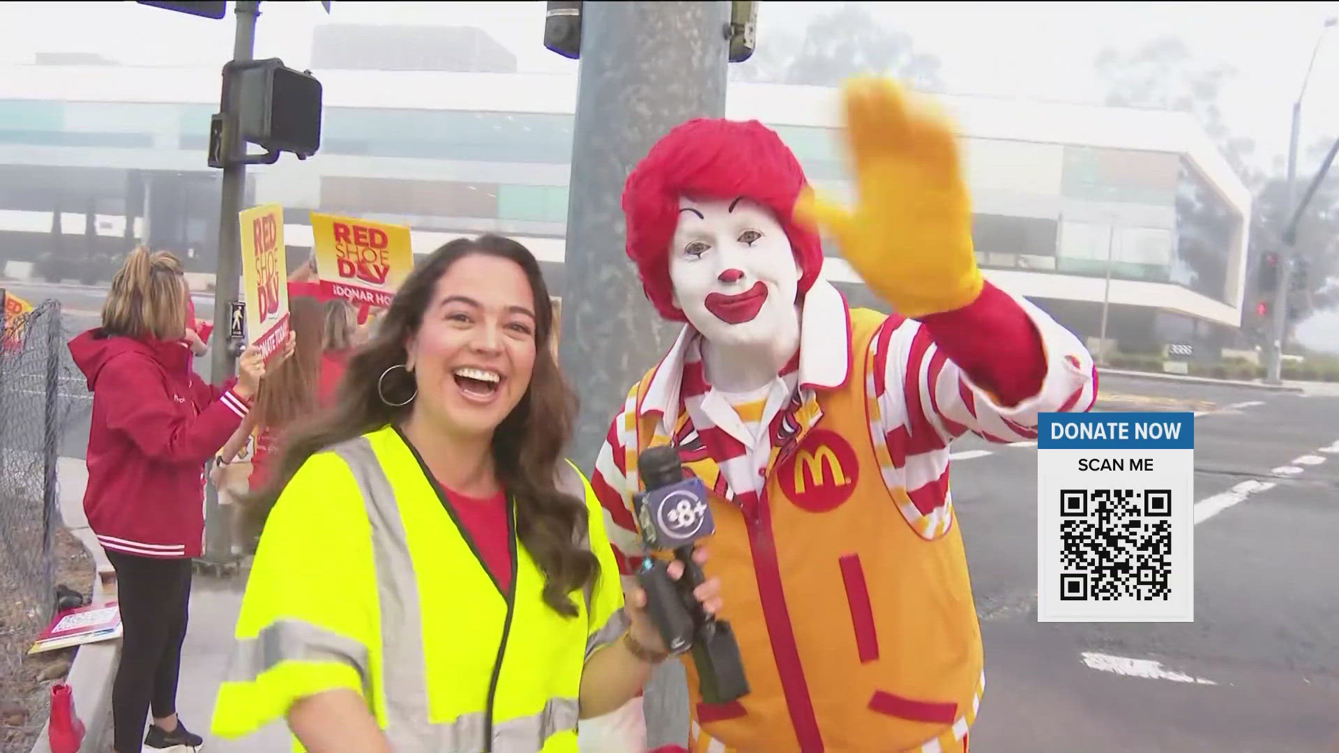 On your morning commute on May 21, watch for the volunteers collecting donations in Ronald McDonald's iconic big red shoe.