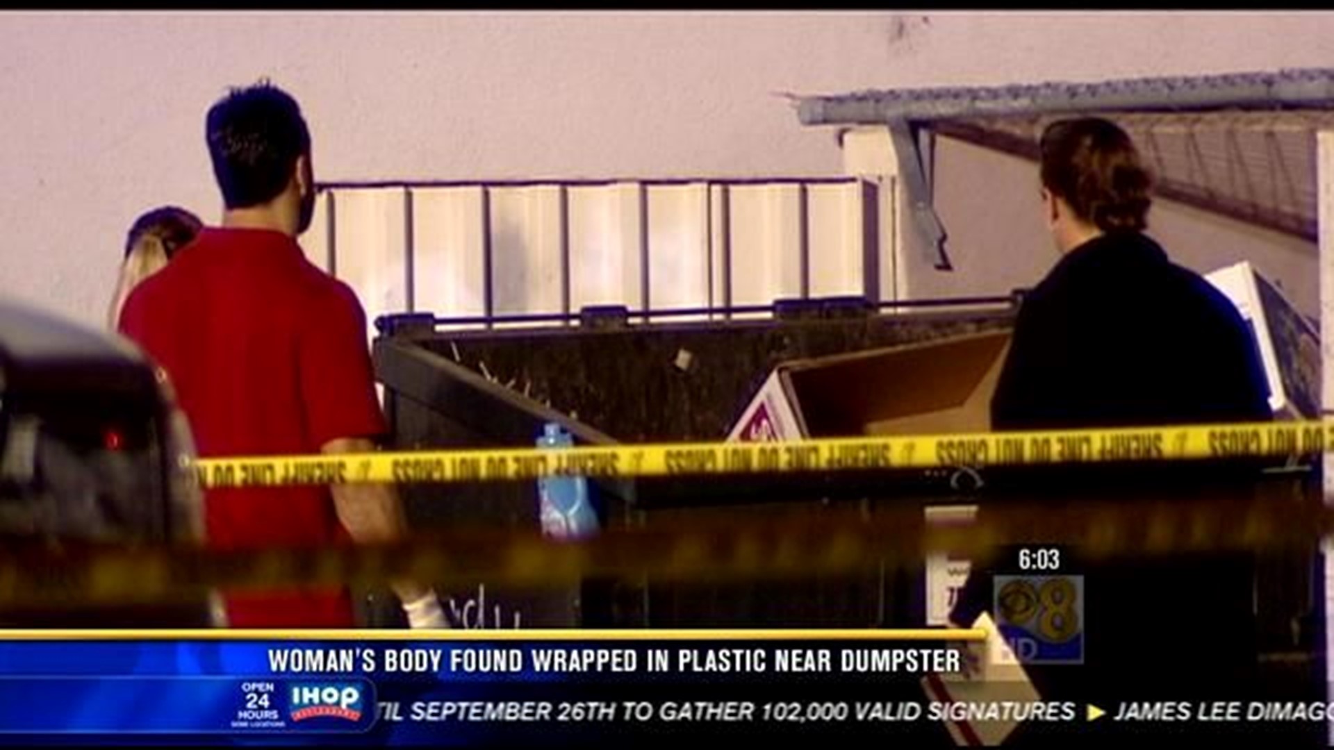 Womans Body Found Wrapped In Plastic Near Dumpster In Vista 3601