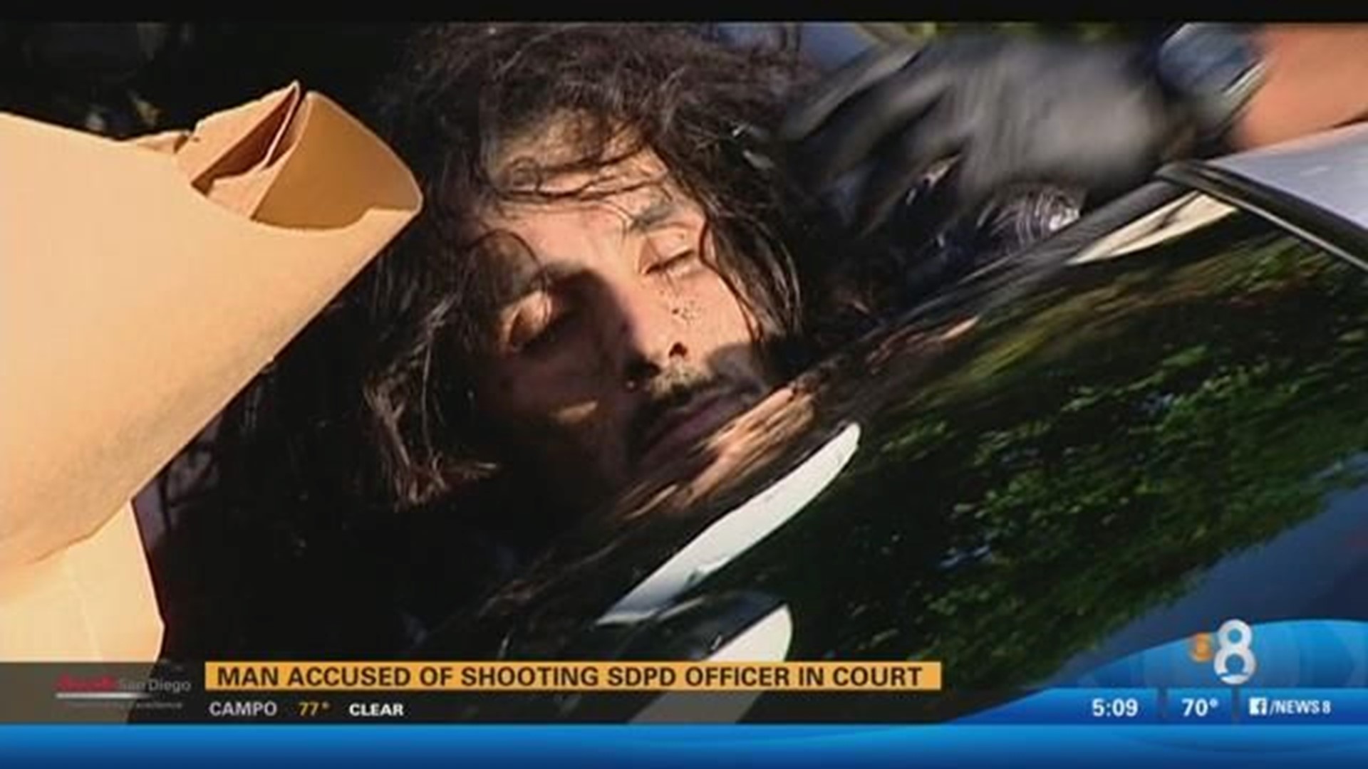 Man accused of shooting SDPD officer in court | cbs8.com
