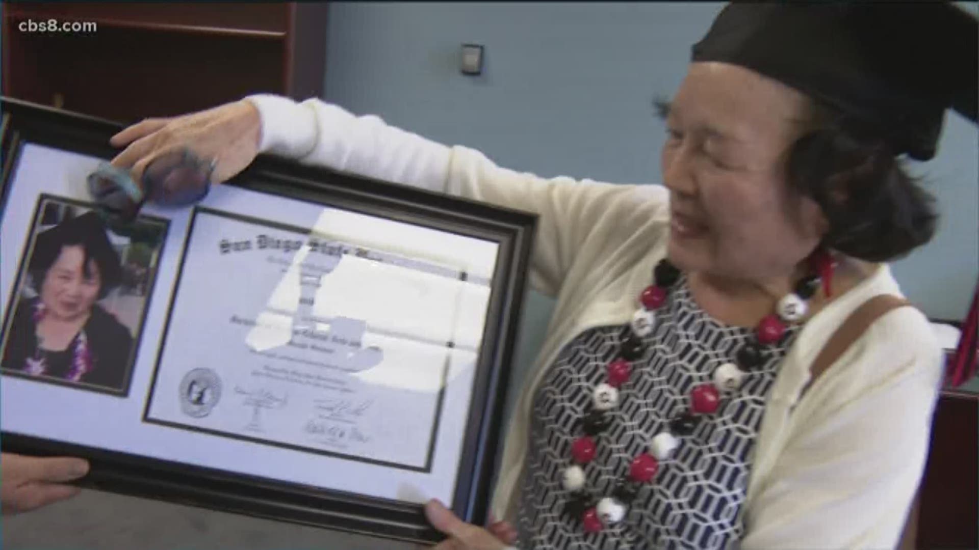 Yasuko Fuji isn't your traditional student. Dawning her cap and gown, Fuji at 80 years young is ready for the big day.