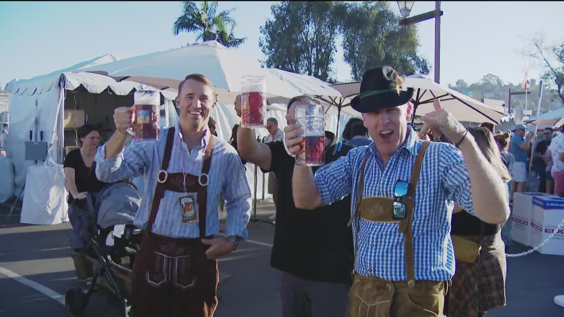 Thousands will head to La Mesa for a weekend filled with beer, bratwurst, music and the chicken dance. It's free and you can celebrate Oktoberfest all weekend long.