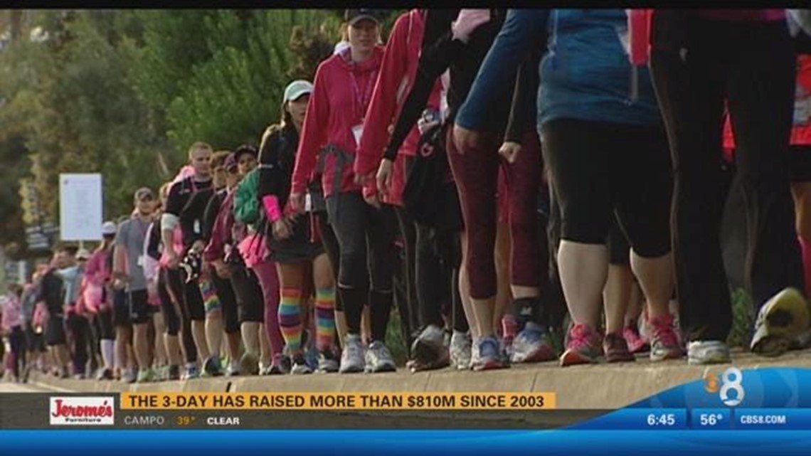 2015 Day 1: Teams begin 60 mile journey for Susan G. Komen 3-Day | cbs8.com
