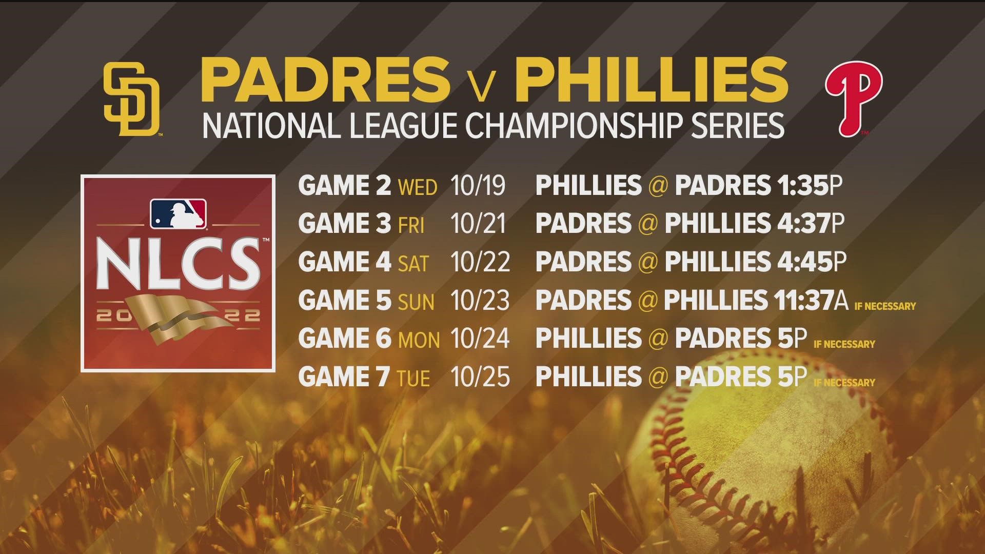 The Phillies pitchers held the Padres to a single hit in Game 1. Both teams will be back on the field Wednesday at 1:35 p.m. at Petco Park for Game 2.