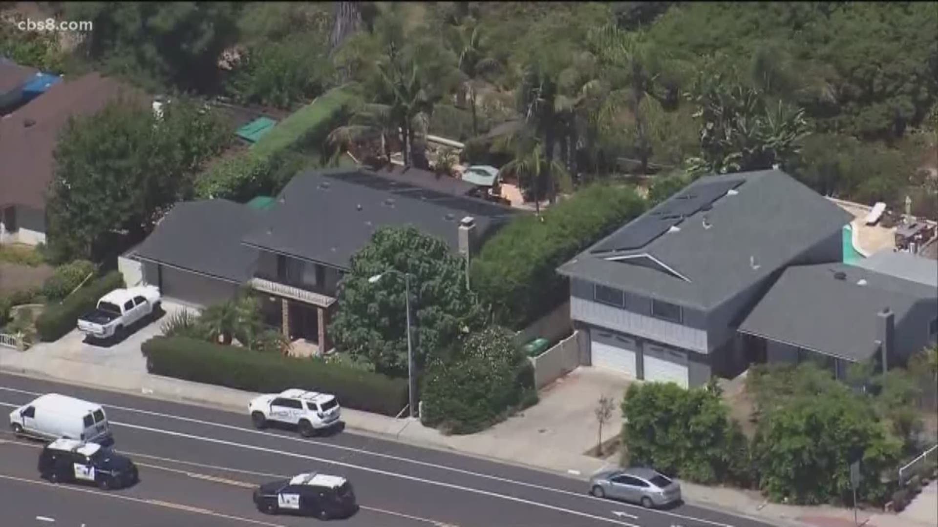 An intruder was shot and killed after breaking into a home in East County. One of the homeowners was stabbed multiple times. He remains in the hospital.