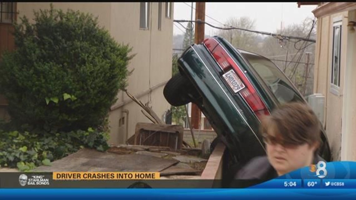 Driver recovering after crashing into home | cbs8.com