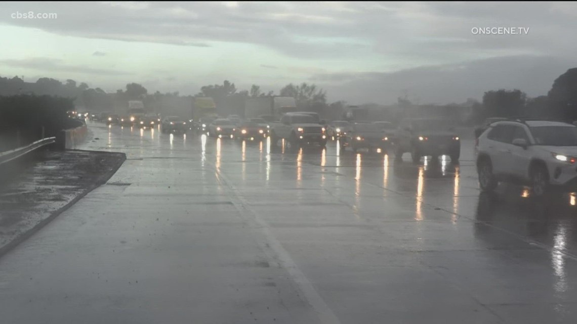 San Diego rain causes flooding, road closures on Christmas Eve | cbs8.com