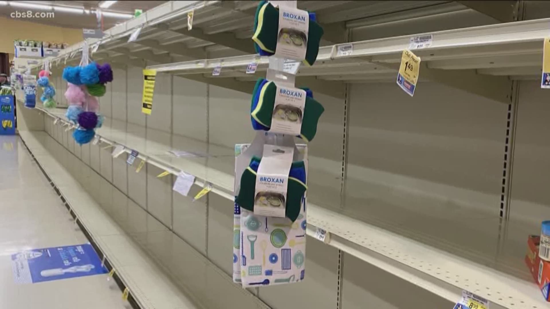 Empty shelves, fights over shopping carts and road rage plagued plazas.