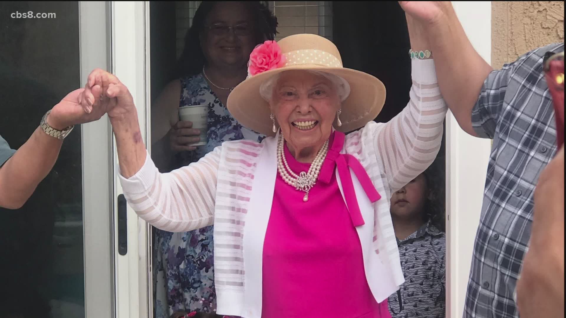 Over 100 years of life is a lot to celebrate and for one San Diego woman she was able to make the most of a very special birthday in a way she never thought possible