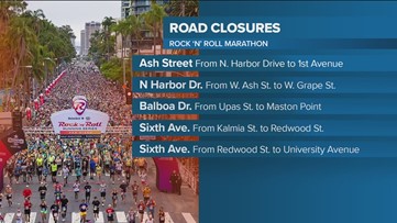 San Diego Rock 'n' Roll Marathon 2023 | What you need to know about road closures, parking and more