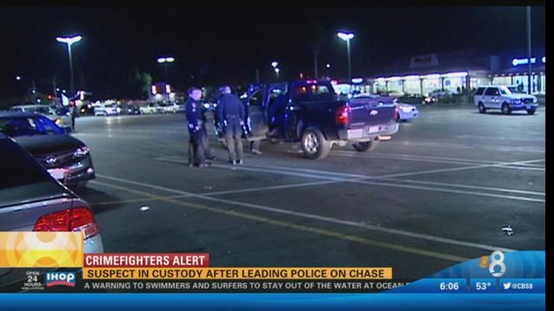 Suspect in custody after leading police on chase | cbs8.com