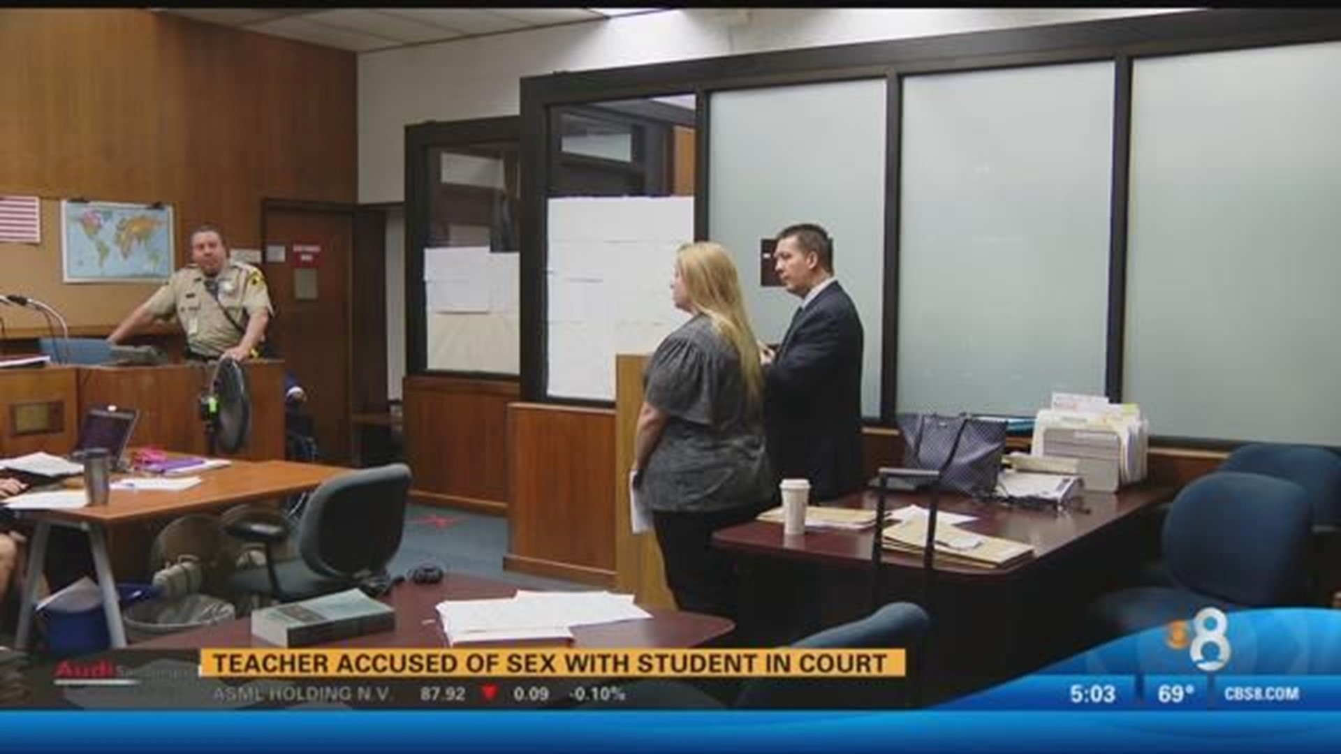 Teacher accused of sex with student in court