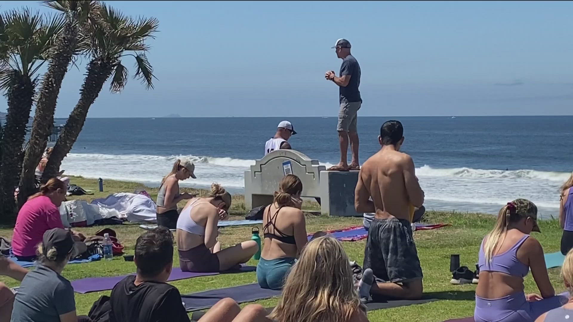 For the second time in a matter of weeks, a popular yoga instructor was ticketed for offering his donation-optional class in Pacific Beach.