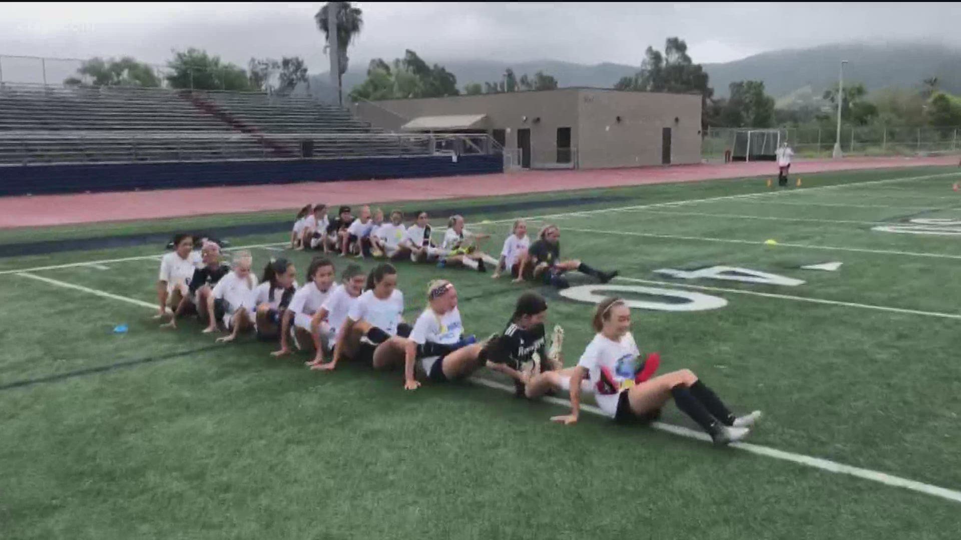 Professional soccer player Lauren Sesselmann and San Marcos High School coach Daniel McKell talked about the camp and what they hope girls take away from it.