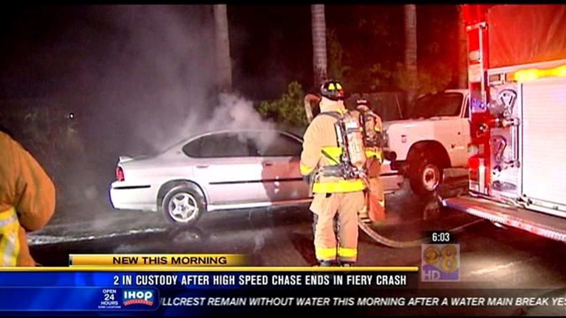 Two suspects in custody after high speed chase | cbs8.com