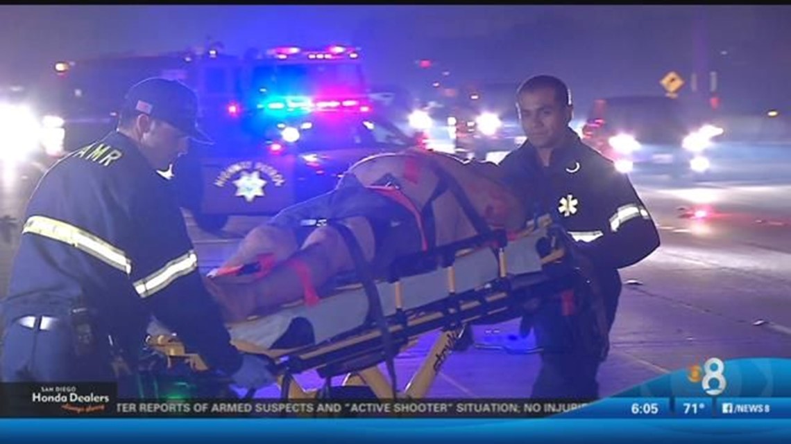 Motorcyclist rushed to hospital after collision with van | cbs8.com