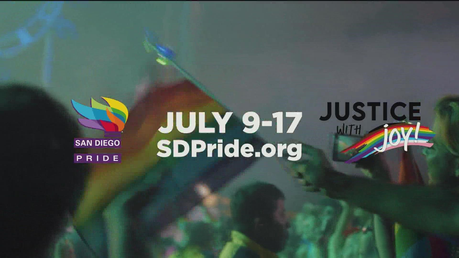 San Diego Pride celebration kicks off July 9 - July 17 | cbs8.com