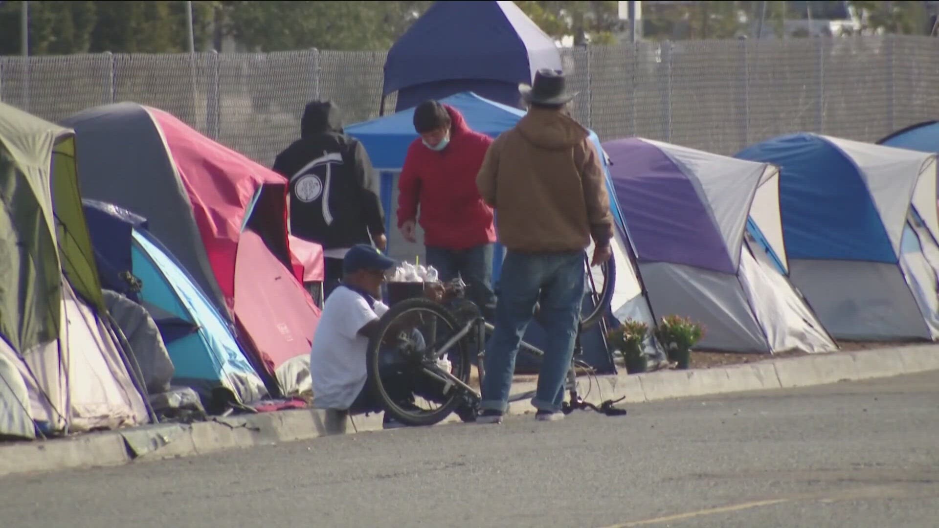 The new ordinance was passed by the city council last month and aims to clear the streets of encampments.