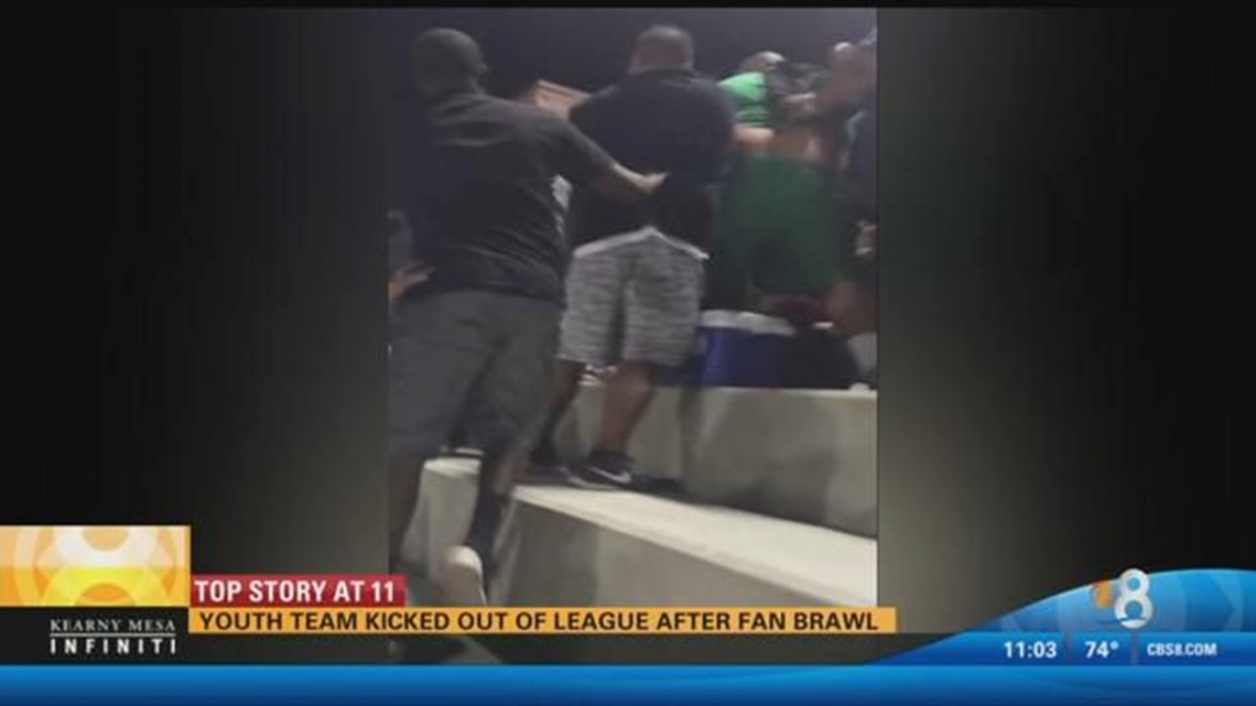 Youth football teams kicked out of league after parents brawl | cbs8.com