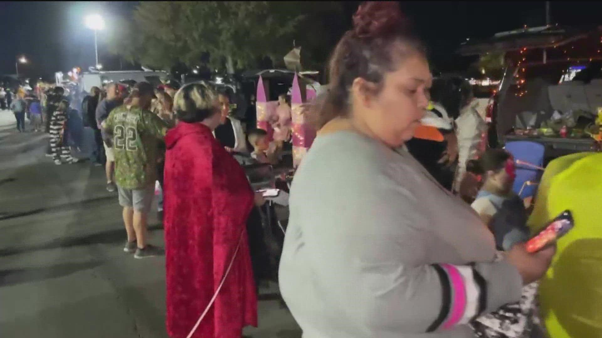 A trunk-or-treat hosted by Oasis Church San Diego drew more than a thousand people to enjoy a safe space decked out to trunk-or-treat.