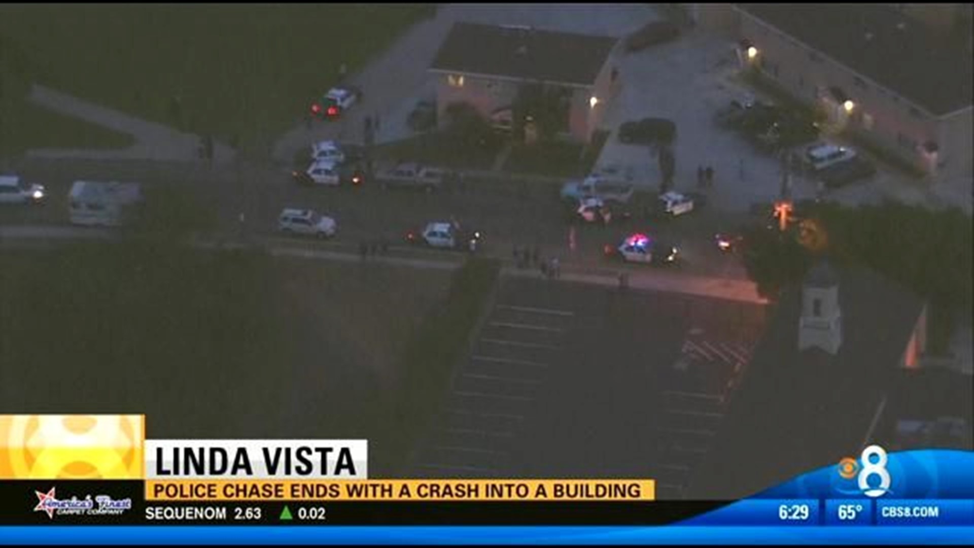 Police Chase Ends In Crash In Linda Vista Cbs8 Com