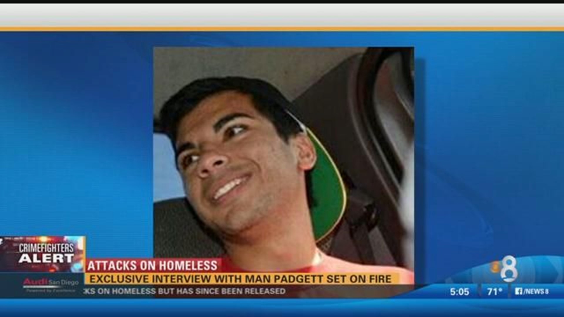 San Diego Homeless Attacks Man Padgett set on fire shares his story