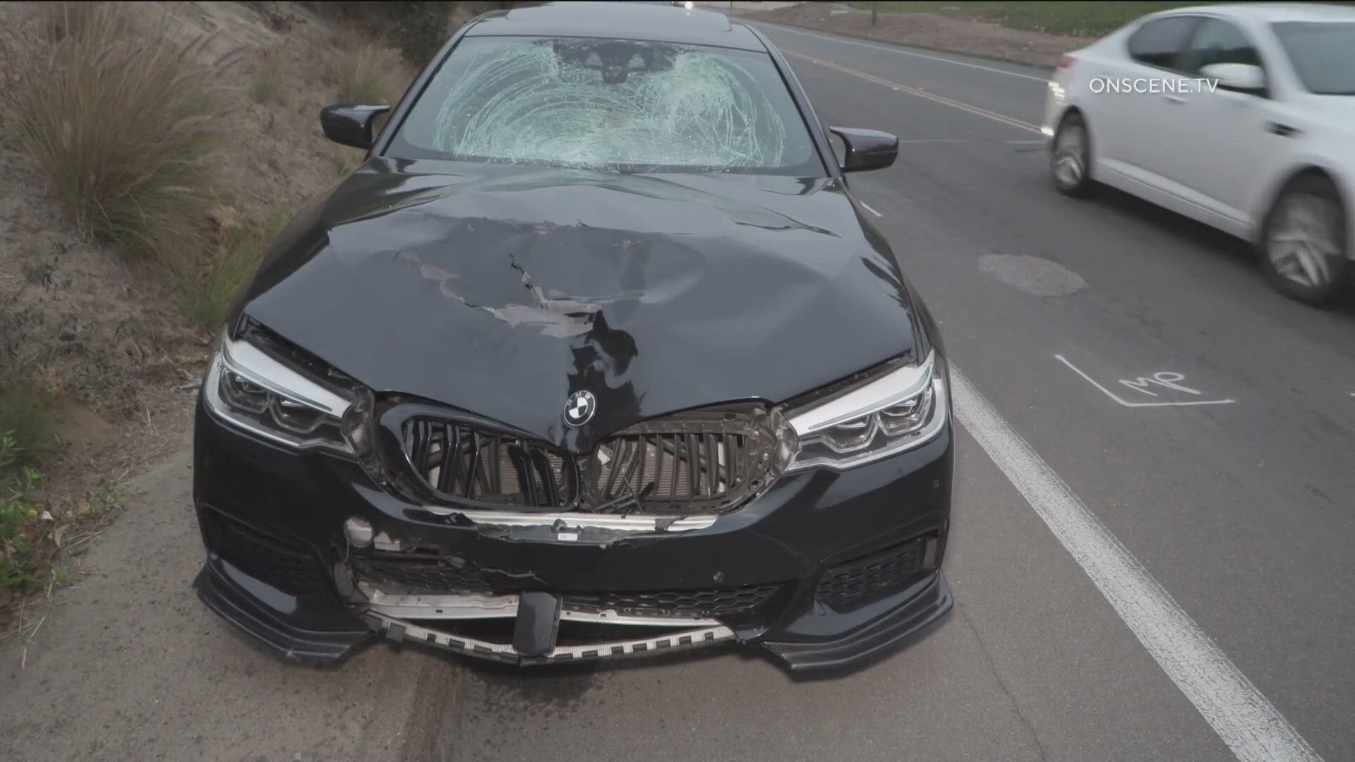 The collision happened around 5 a.m. at Nimitz Boulevard and West Point Loma Boulevard.