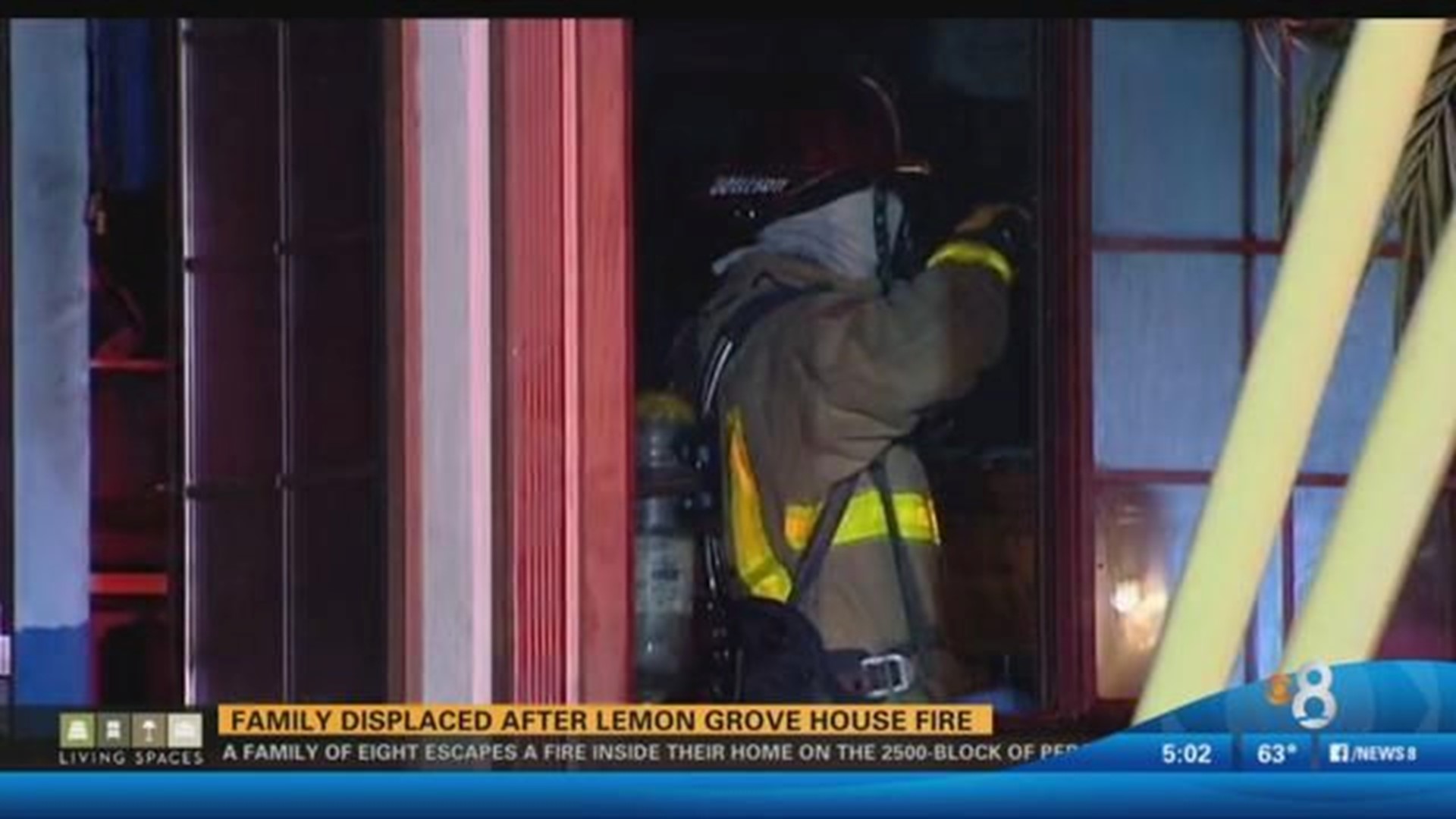 Family displaced after Lemon Grove fire | cbs8.com