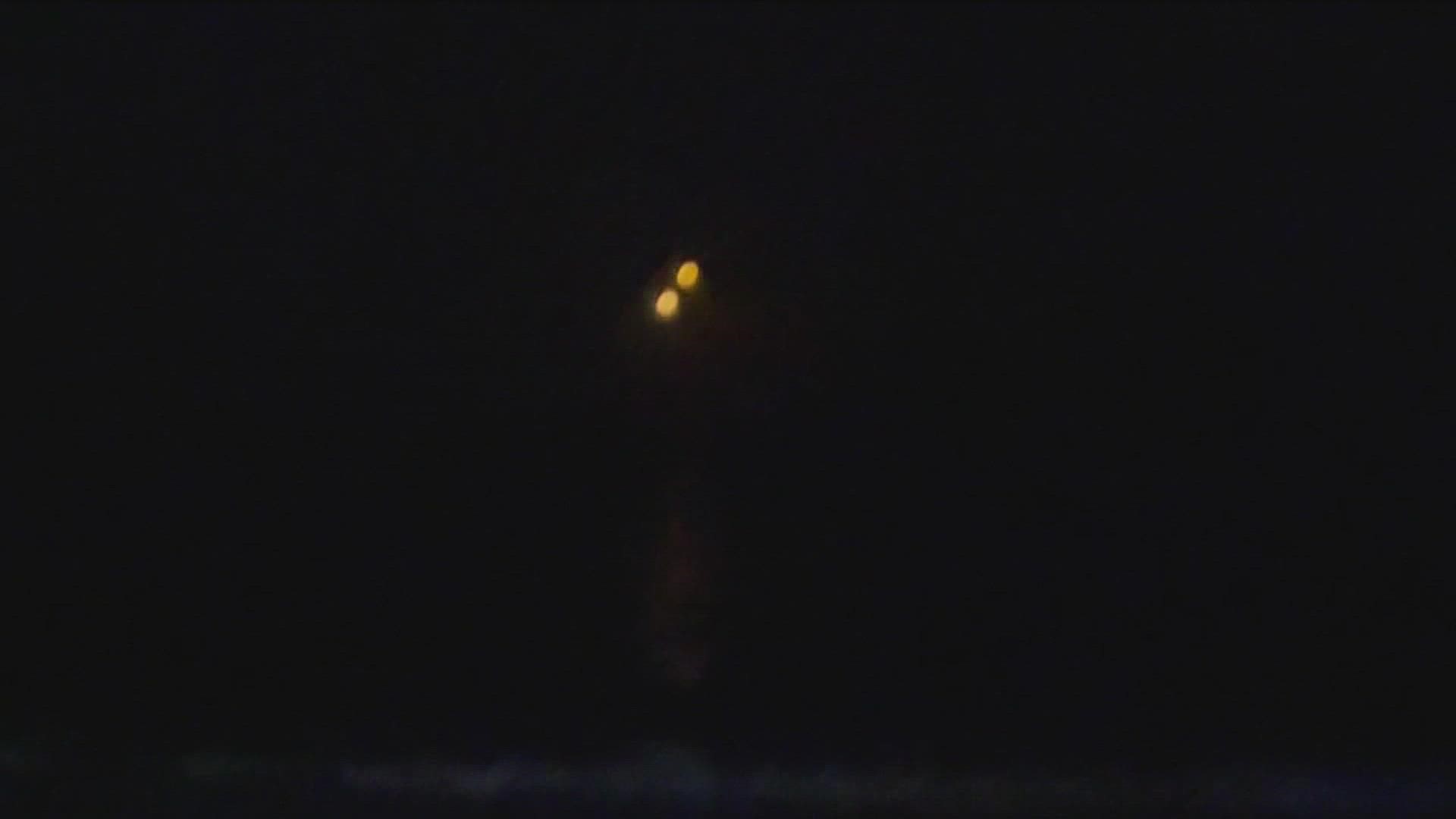 Another set of strange lights hover over San Diego's Coast