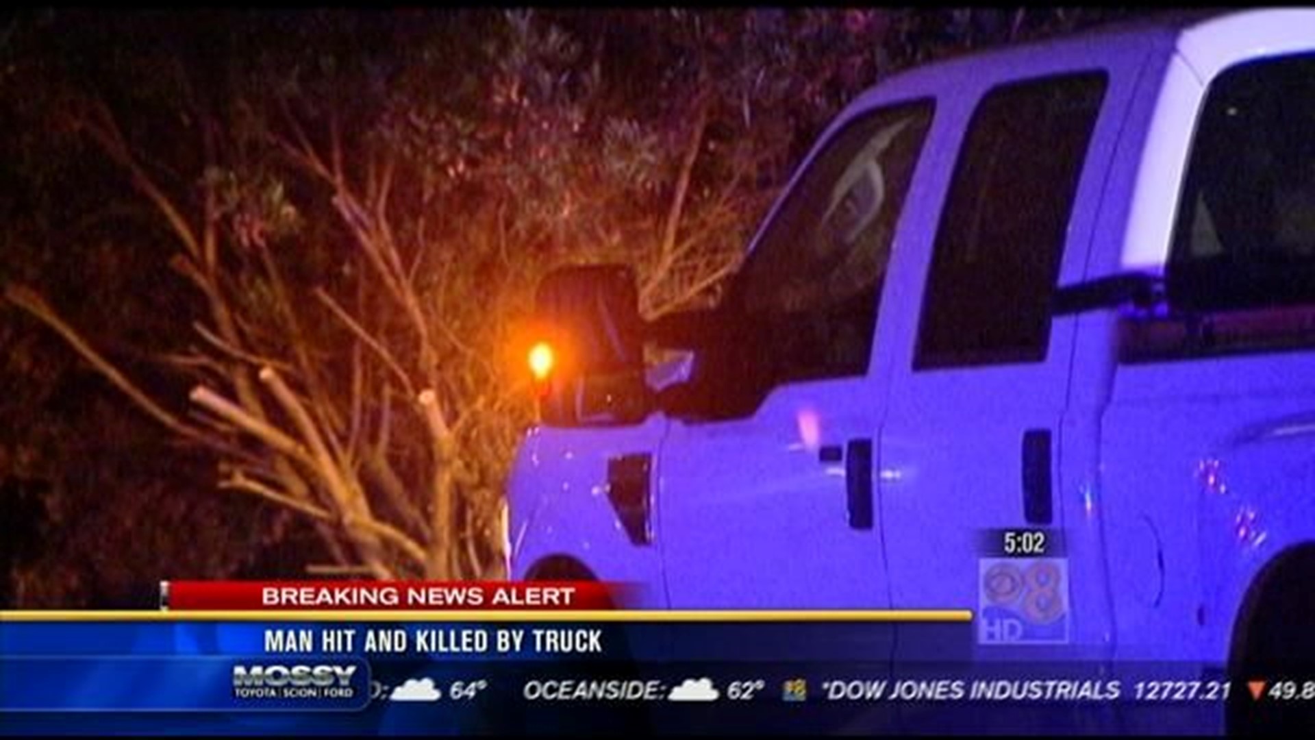Pedestrian struck and killed by truck in Mission Hills | cbs8.com