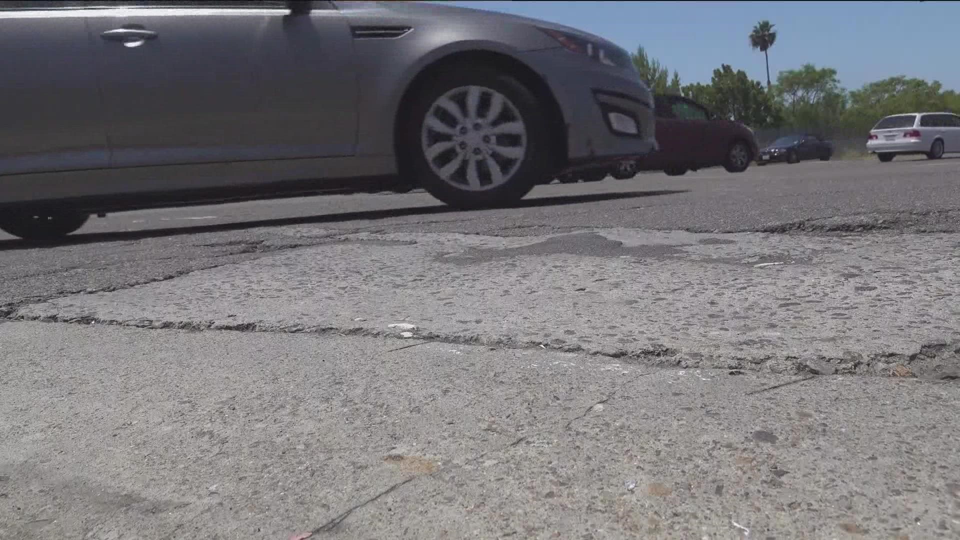In just the past nine days, the city has received more than 1100 reports of potholes.
