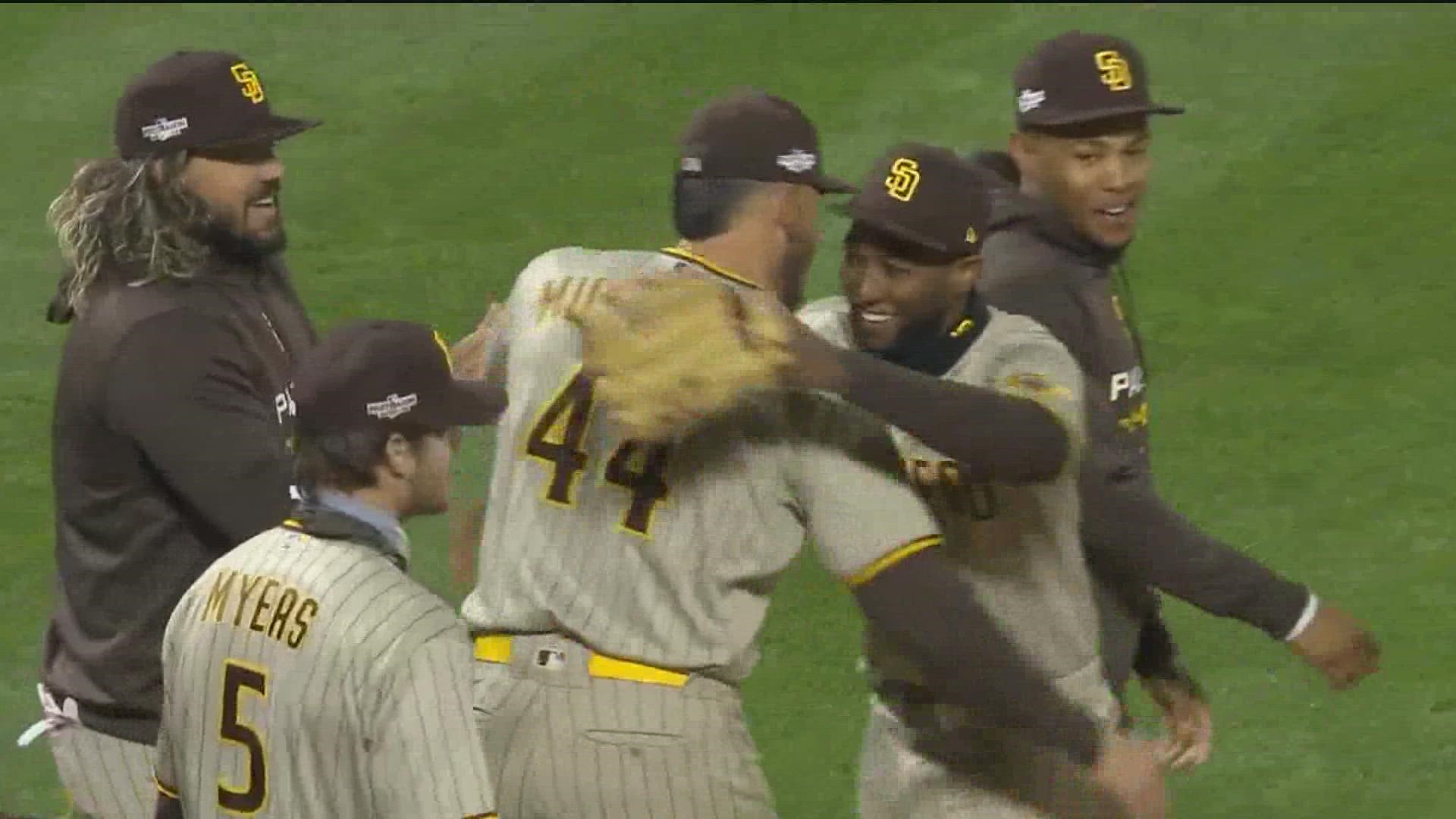What time does the Padres-Dodgers postseason series start? cbs8