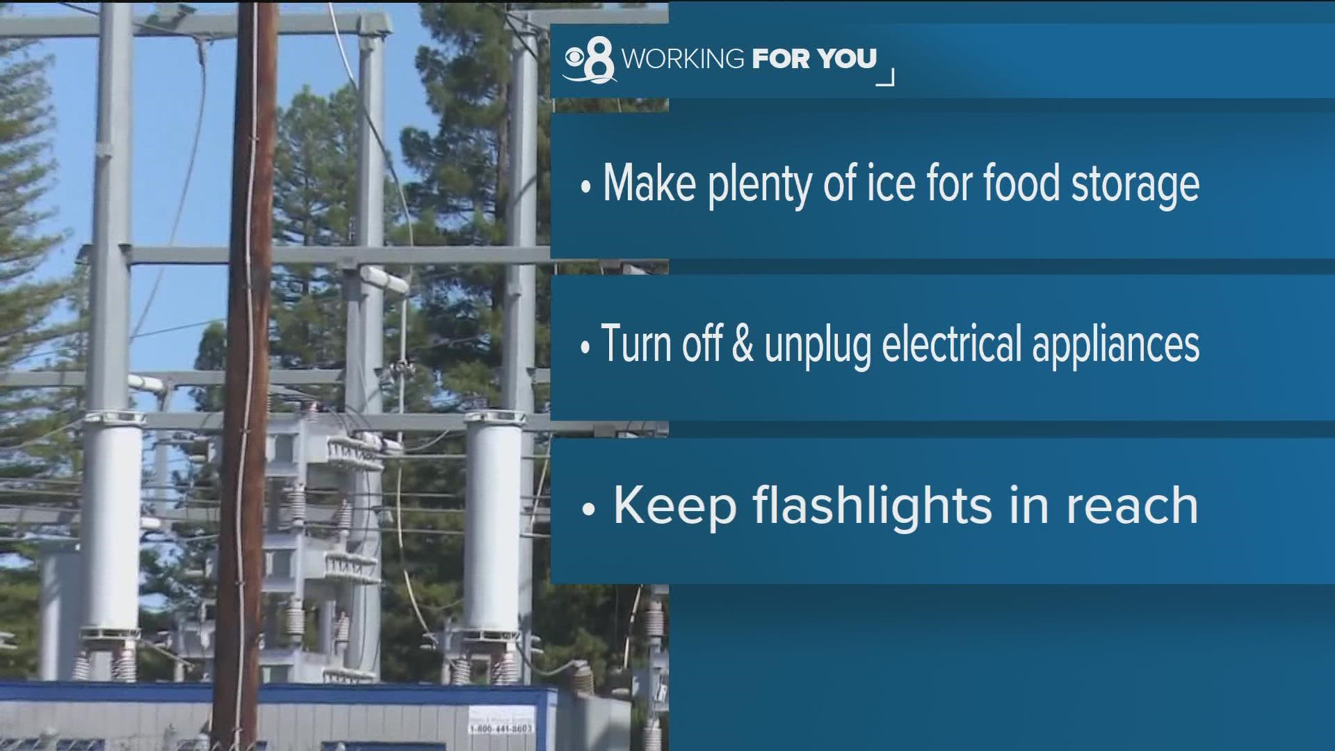 Ready San Diego has checklists of what you should do before, during and after a power outage.