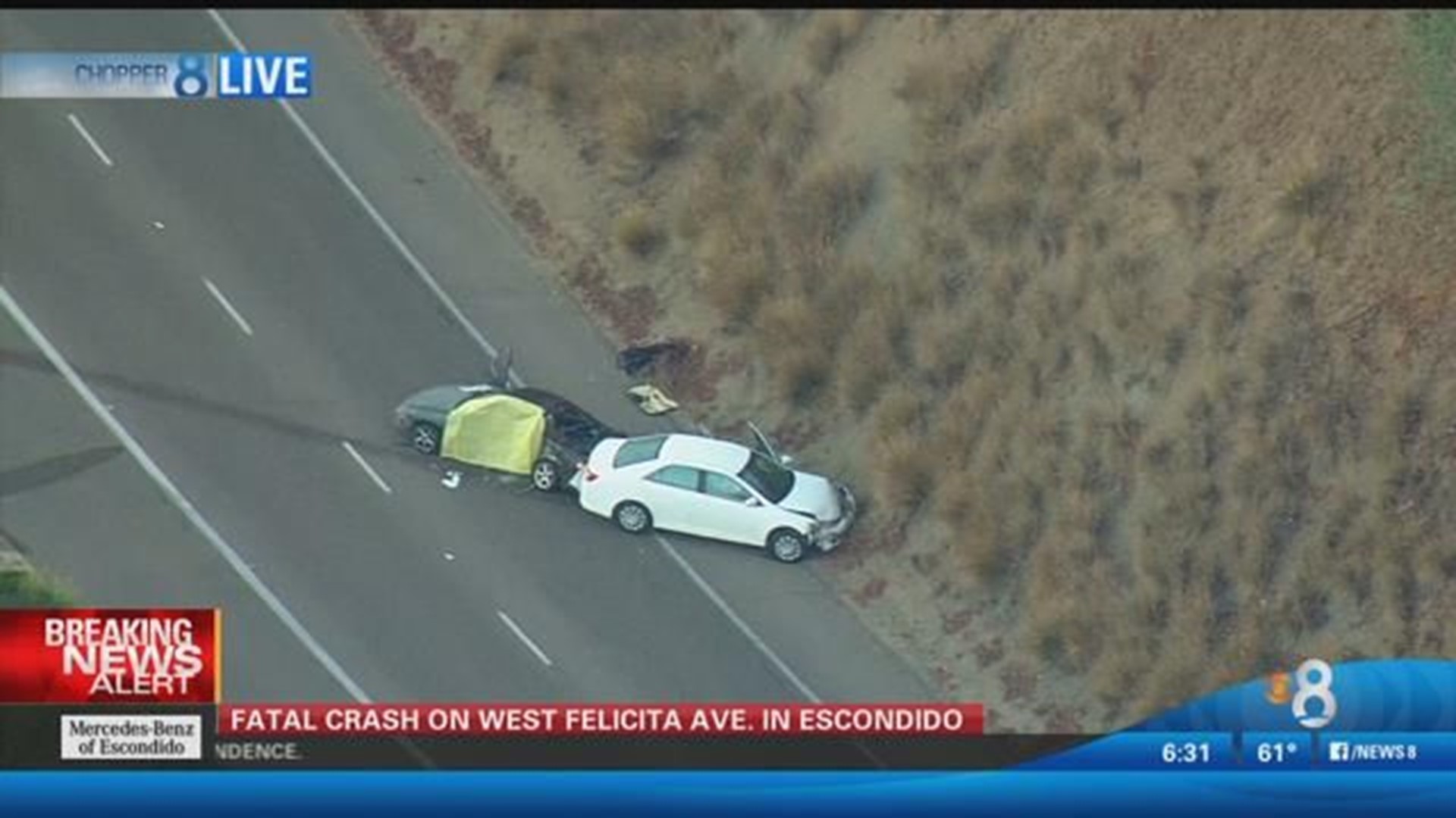 Woman Killed In Escondido Crash 4990