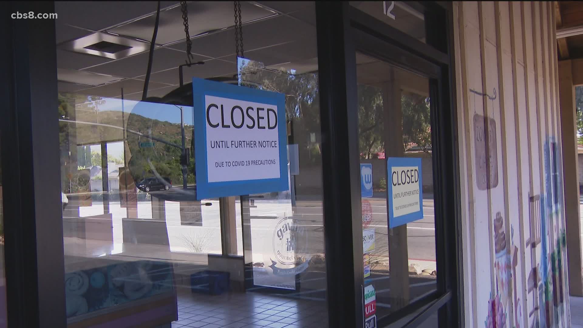Many San Diego businesses have decided to close for good despite the fact that roughly 70% of California's economy has been allowed to reopen.