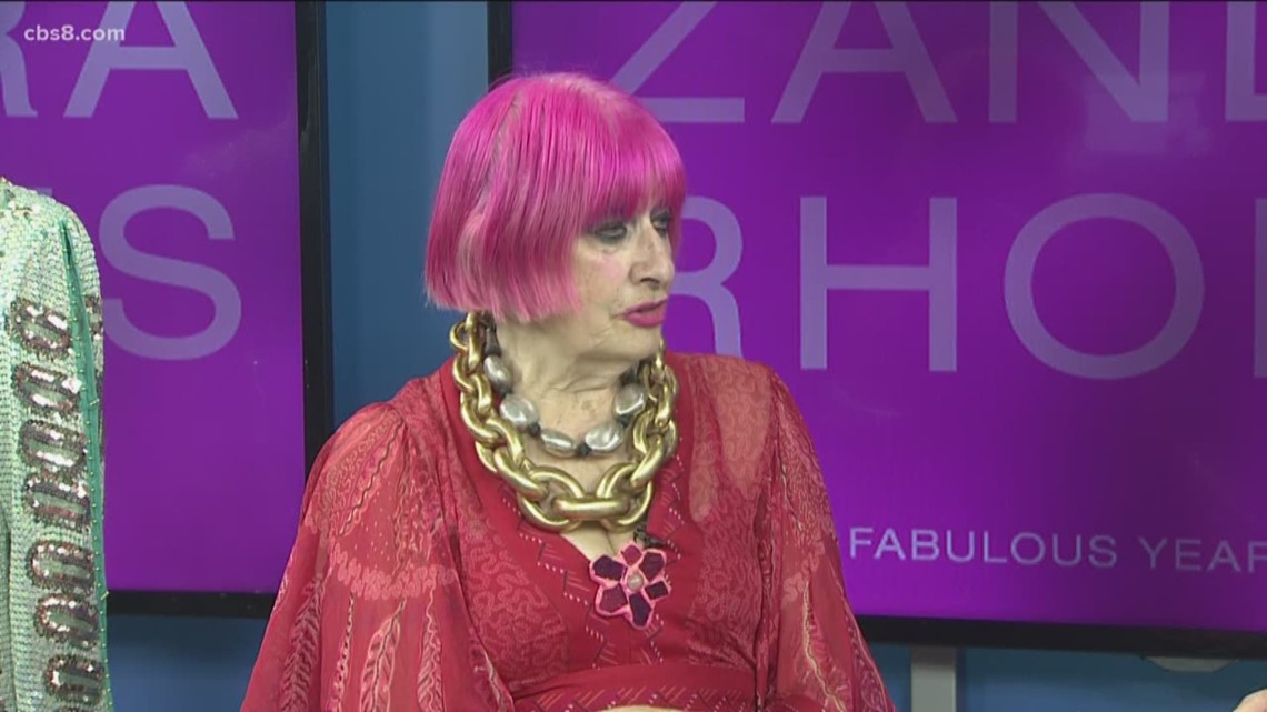 Zandra Rhodes Text Zandra Rhodes celebrates 5 decades of fashion success | cbs8.com