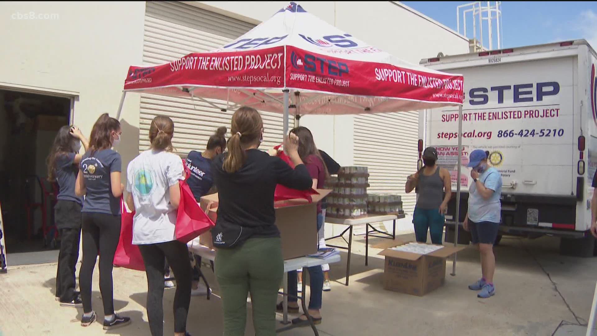 STEP program helps San Diego military families with donation drive