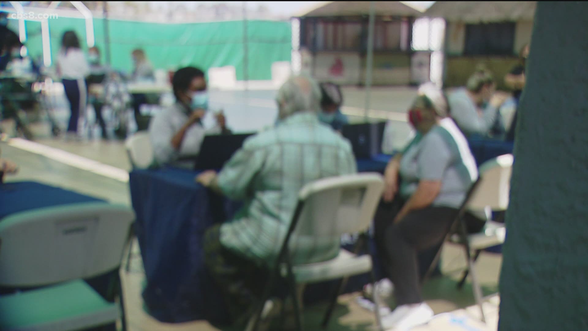 Appointments were not needed at the free vaccine event on Saturday in Lincoln Park.