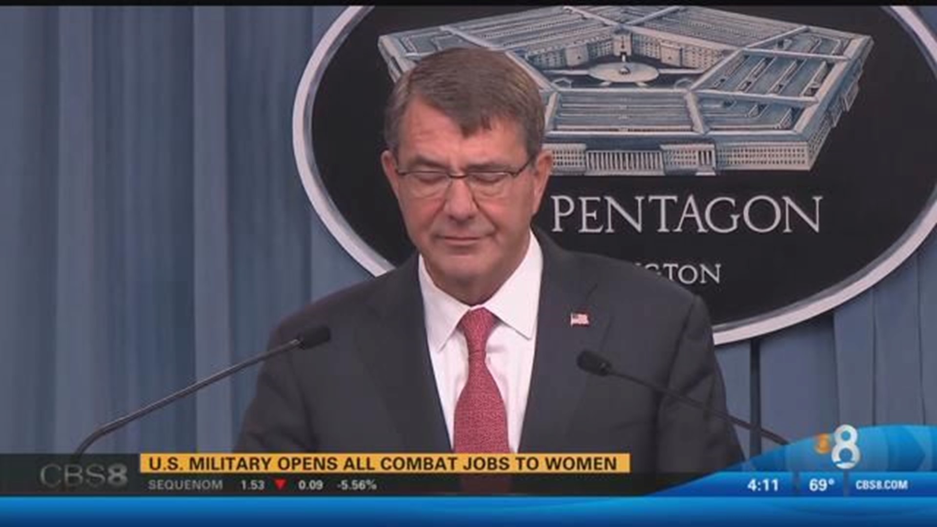 Pentagon Chief To Military Open All Combat Jobs To Women 9123