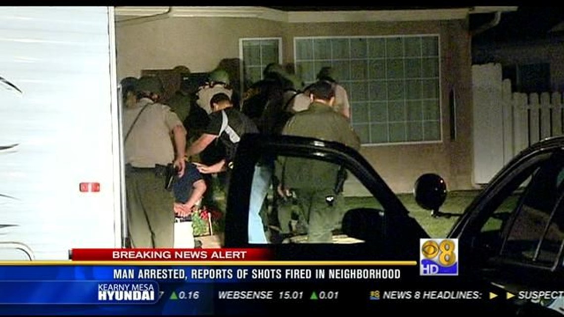 Man arrested after firing gun in El Cajon neighborhood